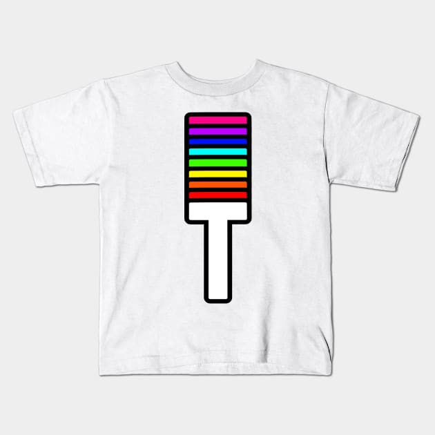Rainbow Letter, T Kids T-Shirt by HeavenlyTrashy